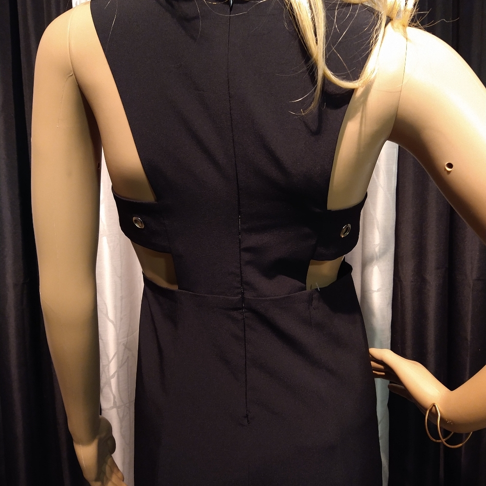Azbro/ Black Mini Dress Size: Small (NWT) - Picture 6 of 7